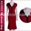 2015 HOT selling red modern uniform office women fashion dress