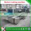 Automatic high efficient stainless steel plastic basket washing line,used plastic crate washing recycling line