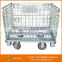 Aceally Industrial Usage Collapsible Stackable Storage Metal Wire Mesh Container