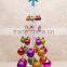 2cm/2.5cm/3cm/4cm/5cm red plastic christmas ornaments balls