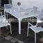 CH-T095,CH-224 powder coated aluminum outdoor furniture, tables chairs, outdoor dining table set