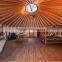 weatherproof but breathable shell luxury yurt interior for house and hotel
