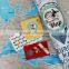 Detailed Europe Map with Scratch off Stickers Large Size Tube Packaging