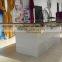 Hot selling golden stainless steel wedding project wedding table with glass top