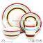 New design hand painting stoneware dinner set for home use daily use handpainted dinner set