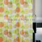 Unique and fancy polyester printed fabric shower curtain with 12PCS hooks, 100%polyester bathroom curtain