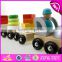 Best design educational children wooden stacking blocks train toy W04A270