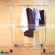 Heavy duty Mobile folding metal commercial garment rack