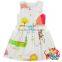 Latest Dress Designs For Children Flower Pattern Young Girl Sleeveless Girls Dress