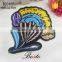 China wholesale tshirt fabric applique embroidery designs for clothes