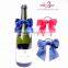 MSD Fancy elastic satin ribbon bow for wine bottle