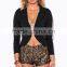 Best Selling Fancy Women Black Single Button Fitted Blazer