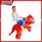 Children carnival mascot red animal inflatable dinosaur costume