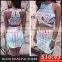 Custom Design Stock Cheap Price Totem Printed Short Dress Africa Bodycon Dress Fashion Two Piece Dress Z474