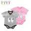 100 Cotton Infant Baby Clothing Toddler Girls Pink Bodysuit Cute Big Eyes Lace Baby Romper