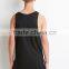 Stylish black loose blank wholesale singlets