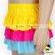 2017 Kids Summer Children Colorful Ruffle Separable Rainbow Little Girl Swimwear Holiday Cake Mini Skirt