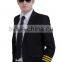 Juqian OEM Tailor made Good looking Mens airline pilot uniform pilot military uniform