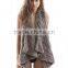 YR505 Wholesale Factory Genuine Rabbit Fur Material Top Quality Fur Vest