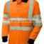 high visibility button polo shirts,reflective safety polo,hi vis workwear polo