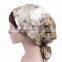 Lady Bow-headscarf Cap Silk Chemotherapy Cap Long Tail Braid Hat
