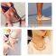 Boho Natural Conch Shell Barefoot Sandals Beach Wear Ankle Bracelet Chain Anklet