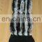 Rex rabbit fur + 100% cashmere shawl