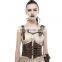 Gothic style underbust brown softbone corsage Punk Rave Y-659