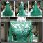 2017 Muslim Long Sleeves and Back Fully Lining Bridal Gown Green Lace Beading A-Line Lace-Up Muslim Wedding Dress Tiamero 1A779