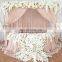 TS092B Round Silk Chiffon Indian Wedding Table Skirts Decoration