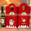 party decorations Christmas Embroidery Snowman Santa Verticle Type Wine Bottle Bag wholesale santa sacks