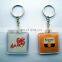 Customized Logo Printed Promotional Square Acrylic Keychain ,Photo Frame Keyring /Plastic Keychain