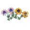 Cheap Price Rhinestone Flower Beaded Patch for Clothing Sewing On Patch