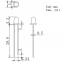 3mm in-line infrared emission tube 850nm/940nm