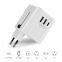 2018 New Design Smart Home Plug Travel Adapter 3 Ports 2 USB 1 Type C Smart Charger Adapter