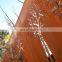 Laser Cut Fan-shaped Corten Steel Garden Screen