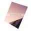 Best price golden mirror 201 stainless steel sheet