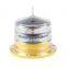 Yellow color light to base built in350 characteristics solar marine light