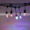 Color changing Outdoor Patio String Lights Remote Control S14 LED Bulbs RGB LED String Light
