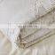 Wholesale European Size Cotton Gauze Custom Embroidered White Duvet Cover Set