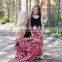 2019 mommy and me dresses summer sleeveless casual vintage prints pink blue long maxi dress (this link for WOMAN)
