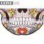 Fashionable Irregular Large 100% Cotton Microfiber Custom Beach Towel With Digital Skull Pattern