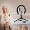 6 8 10 12 14 Inch desktop LED Ring Light with tripod stand For Tiktok YouTube Video Live Broadcast