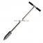 304 Stainless Steel Soil Probe Sampler with Foot Peg Root Tool & Scale
