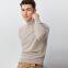 New Men's Pure Wool Sweaters High-Neck Thick Sweaters Solid Color Long-Sleeved Knitted Jackets For Men