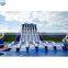 Factory manufacture crazy 6 lanes high waterfront park inflatable giant slide