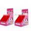 Supermarket eye catching advertising cardboard makeup counter display