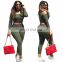 custom brand Women Fall Jogger 2 Piece Pants Set Velvet Sweatsuit For Women round  Jogging Suit sexy Women Velour Tracksuit