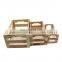 Low price simple useful wooden crates for fruit and vegetable