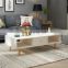 wooden mdf living room furniture drawer coffee table designs with solid wood legs